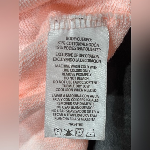 Calvin Klein Peach Hoodie Sweatshirt for Women - Picture 2 of 4